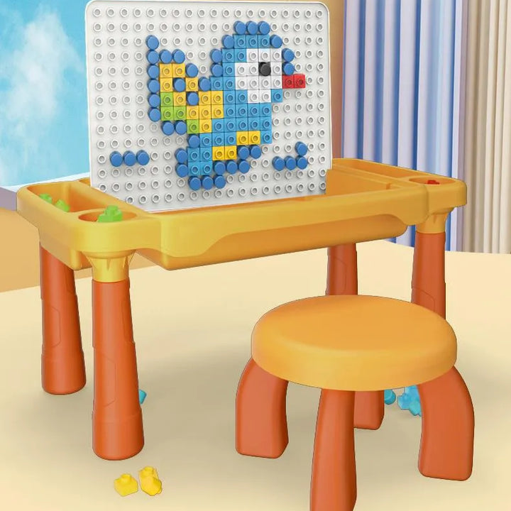 Juego de mesa y silla con bloques de construcion 63 pcs - additional image 12