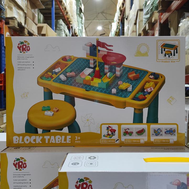 Juego de mesa y silla con bloques de construcion 63 pcs - additional image 1