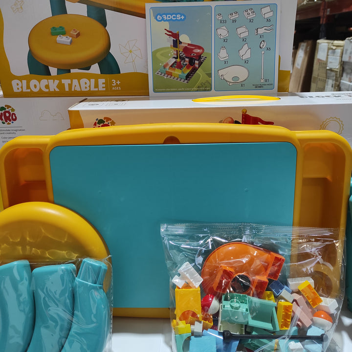 Juego de mesa y silla con bloques de construcion 63 pcs - additional image 4