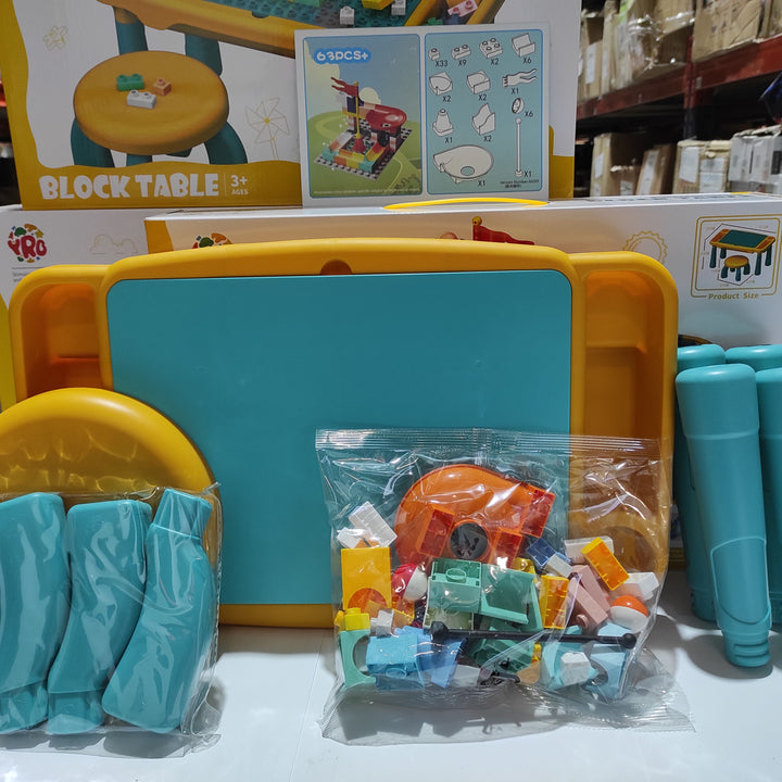 Juego de mesa y silla con bloques de construcion 63 pcs - additional image 5