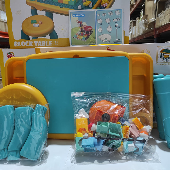 Juego de mesa y silla con bloques de construcion 63 pcs - additional image 6