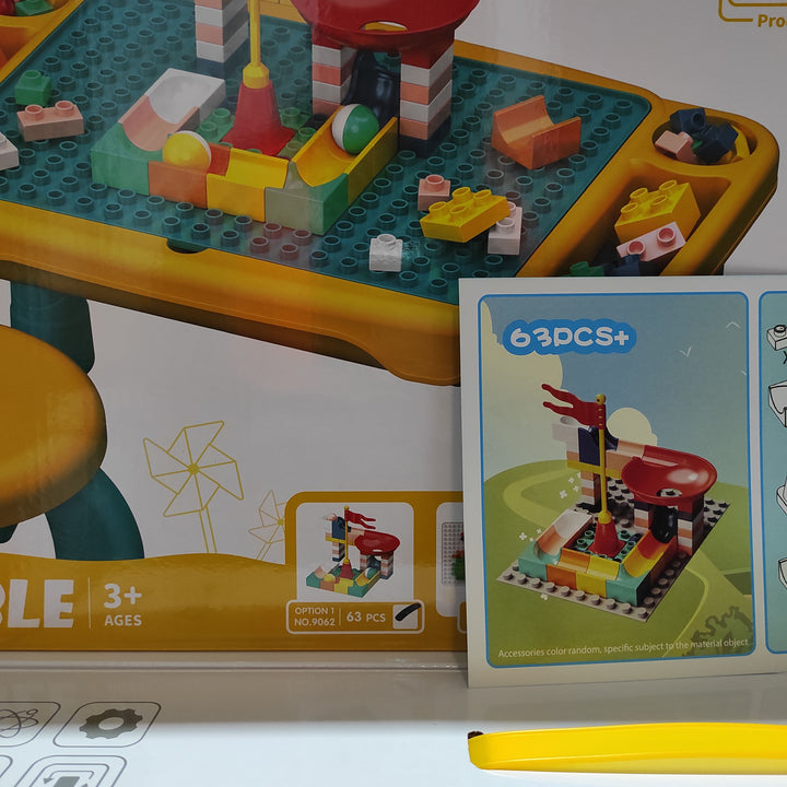 Juego de mesa y silla con bloques de construcion 63 pcs - additional image 8