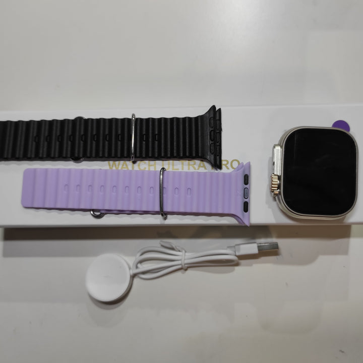 Smartwatch Ultra Pro con 2 correas ( negro + morado ) - additional image 1