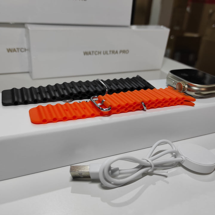 Smartwatch Ultra Pro con 2 correas ( negro + naranja  ) - additional image 5