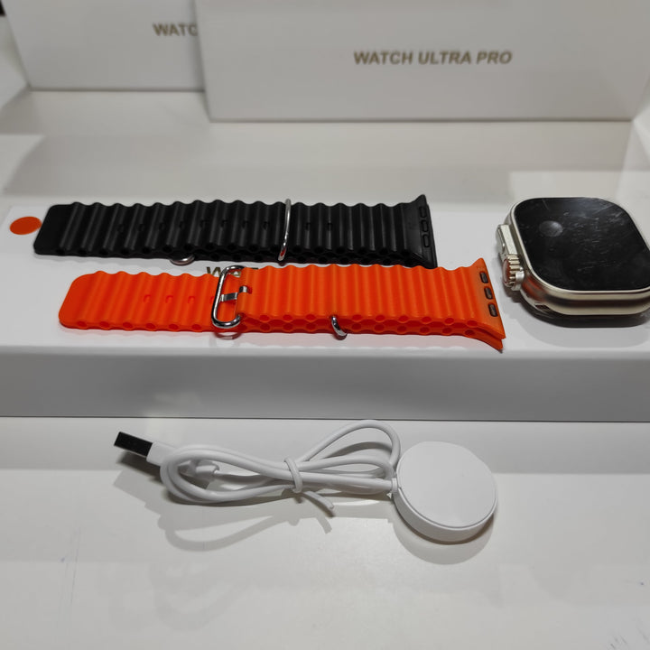 Smartwatch Ultra Pro con 2 correas ( negro + naranja  ) - additional image 6