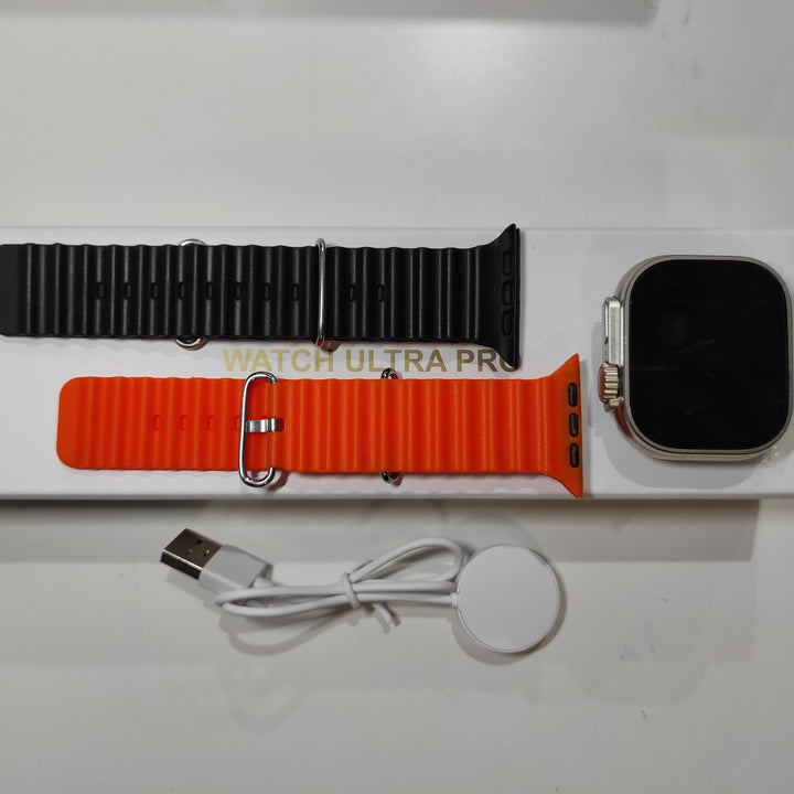 Smartwatch Ultra Pro con 2 correas ( negro + naranja  ) - additional image 8