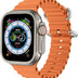 Smartwatch Ultra Pro con 2 correas ( negro + naranja  )