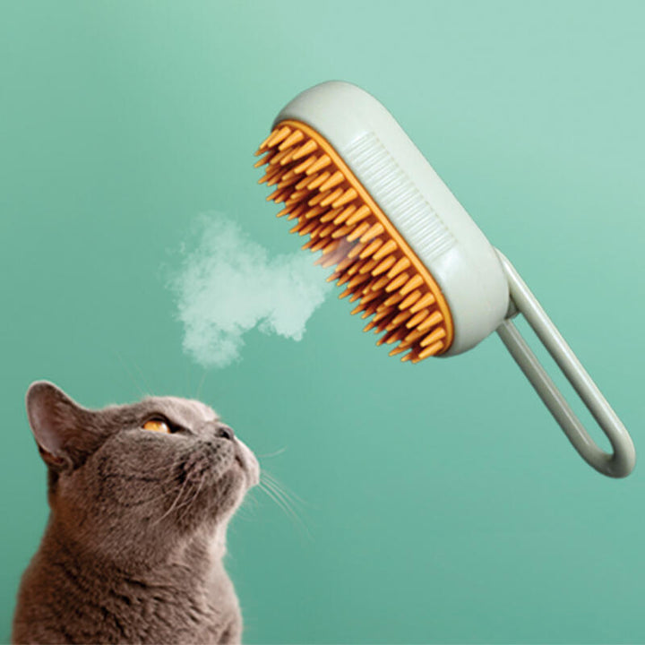 🔥💨 Pack 2 Escovas de Vapor para Cão e Gato – Massagem Relaxante e Pelo Brilhante! 🐕🐈