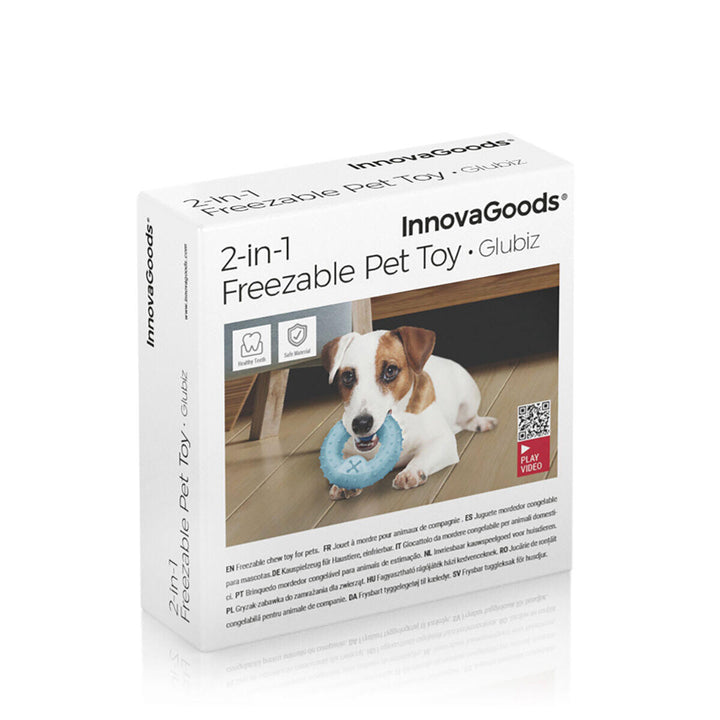 Glubiz 2-em-1: O Brinquedo que Refresca, Limpa os Dentes e Dá Prémios! 🦴✨