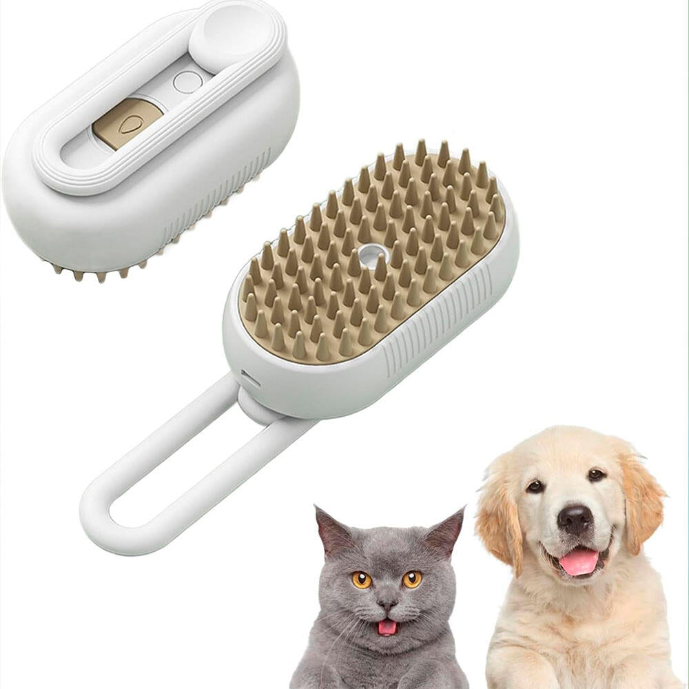 🐱🐶 Escova de Limpeza a Vapor – Pelo Saudável, Brilhante e Sem Nós! 🌪️❤️