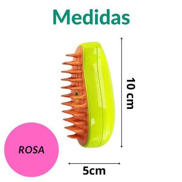 Pente de Silicone com Vaporizador para Cão e Gato 🌸🚿