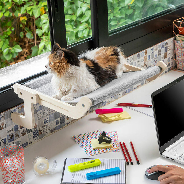 🐈‍⬛ Cama de Janela Ajustável – Conforto e Diversão em Grande Estilo🌈