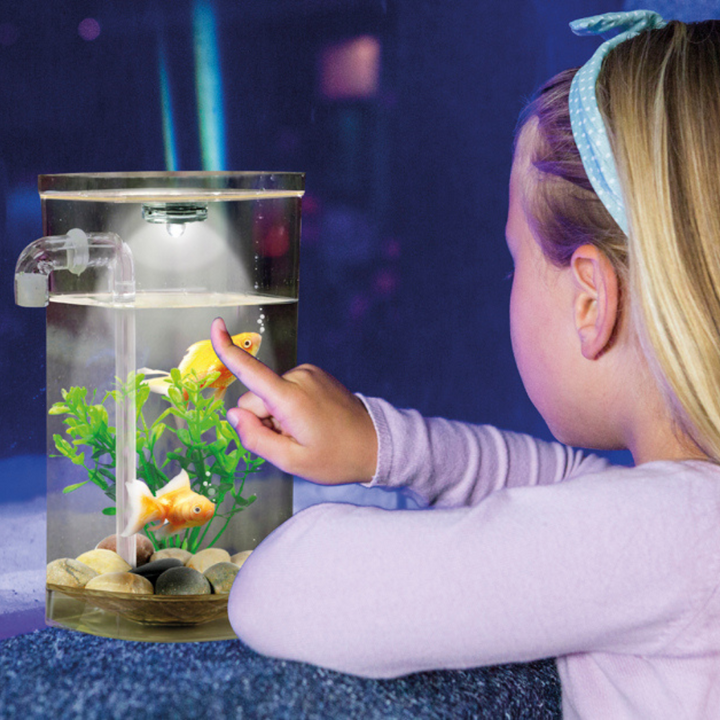 💡 Aquário Moderno com Sistema de Limpeza e LED – Prático e Fascinante! 🌊