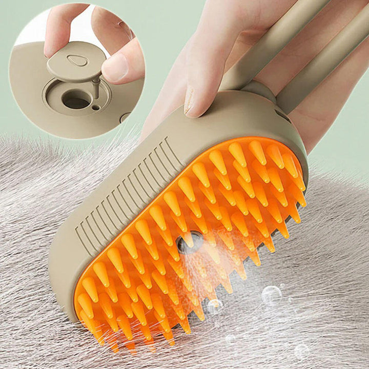 🔥💨 Pack 2 Escovas de Vapor para Cão e Gato – Massagem Relaxante e Pelo Brilhante! 🐕🐈