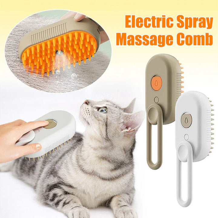 🔥💨 Pack 2 Escovas de Vapor para Cão e Gato – Massagem Relaxante e Pelo Brilhante! 🐕🐈