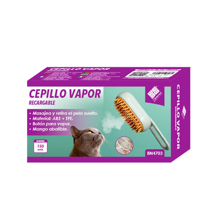 🔥💨 Pack 2 Escovas de Vapor para Cão e Gato – Massagem Relaxante e Pelo Brilhante! 🐕🐈