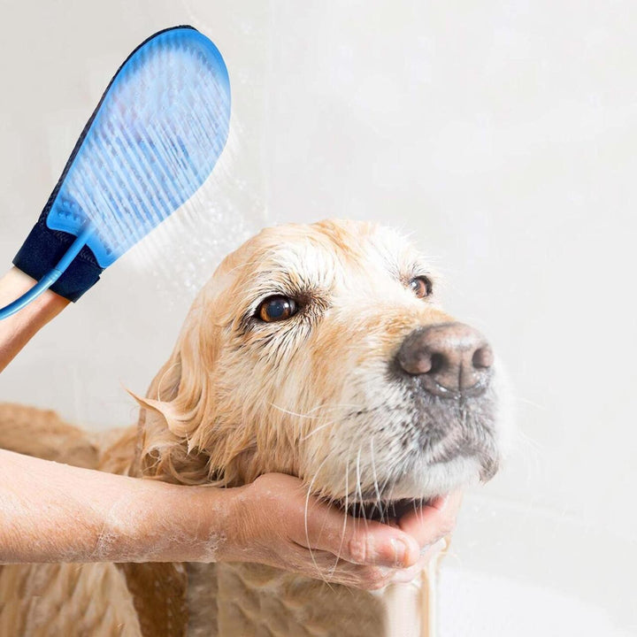 Sistema de Lavagem Portátil 🚿 Luva de Silicone com Jatos de Água 🐈
