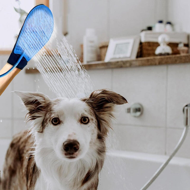 Sistema de Lavagem Portátil 🚿 Luva de Silicone com Jatos de Água 🐈